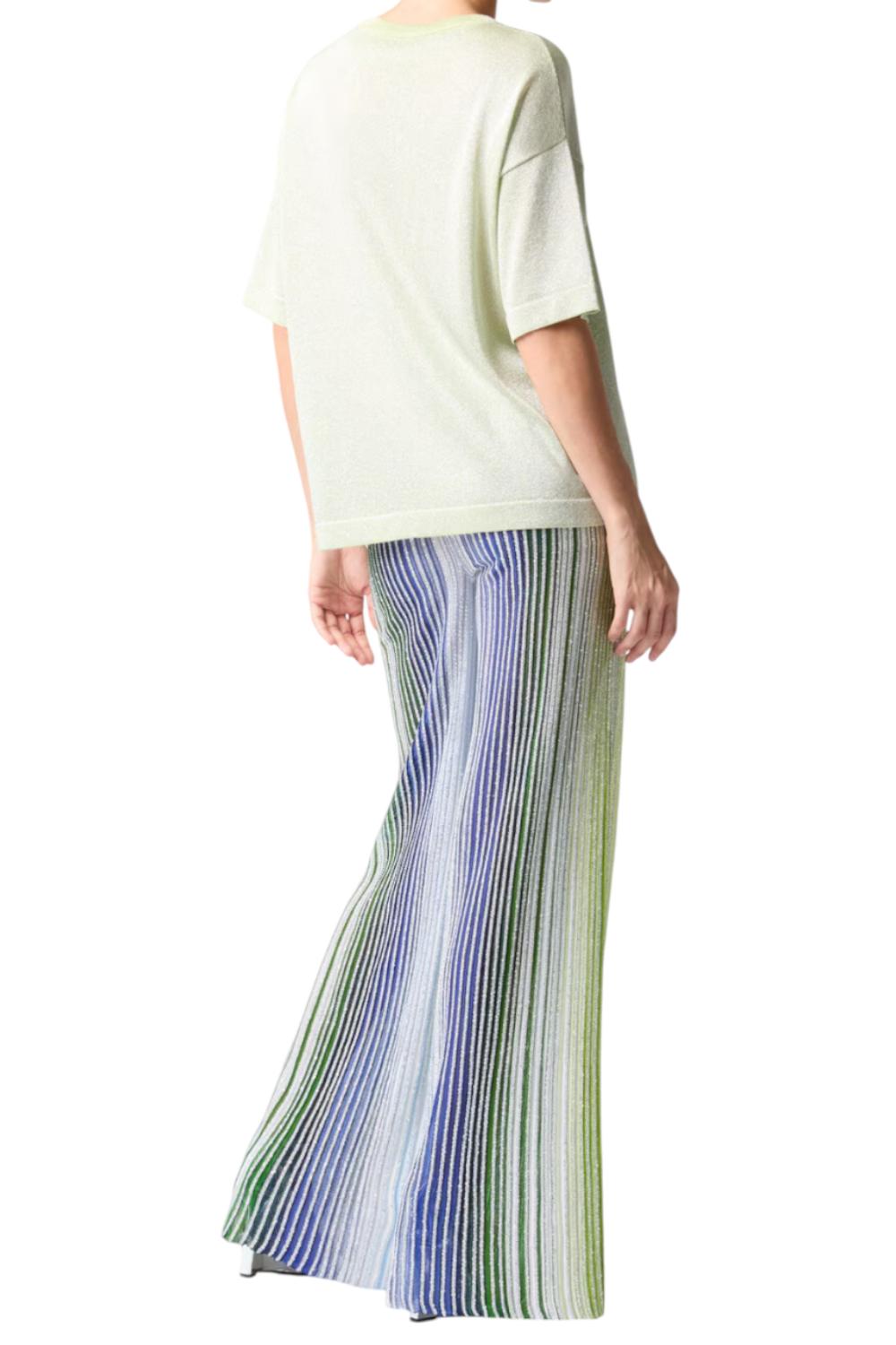 Pantapalazzo parzializzati a righe con paillettes DS25SI0B BK042DSM9N9 Missoni 