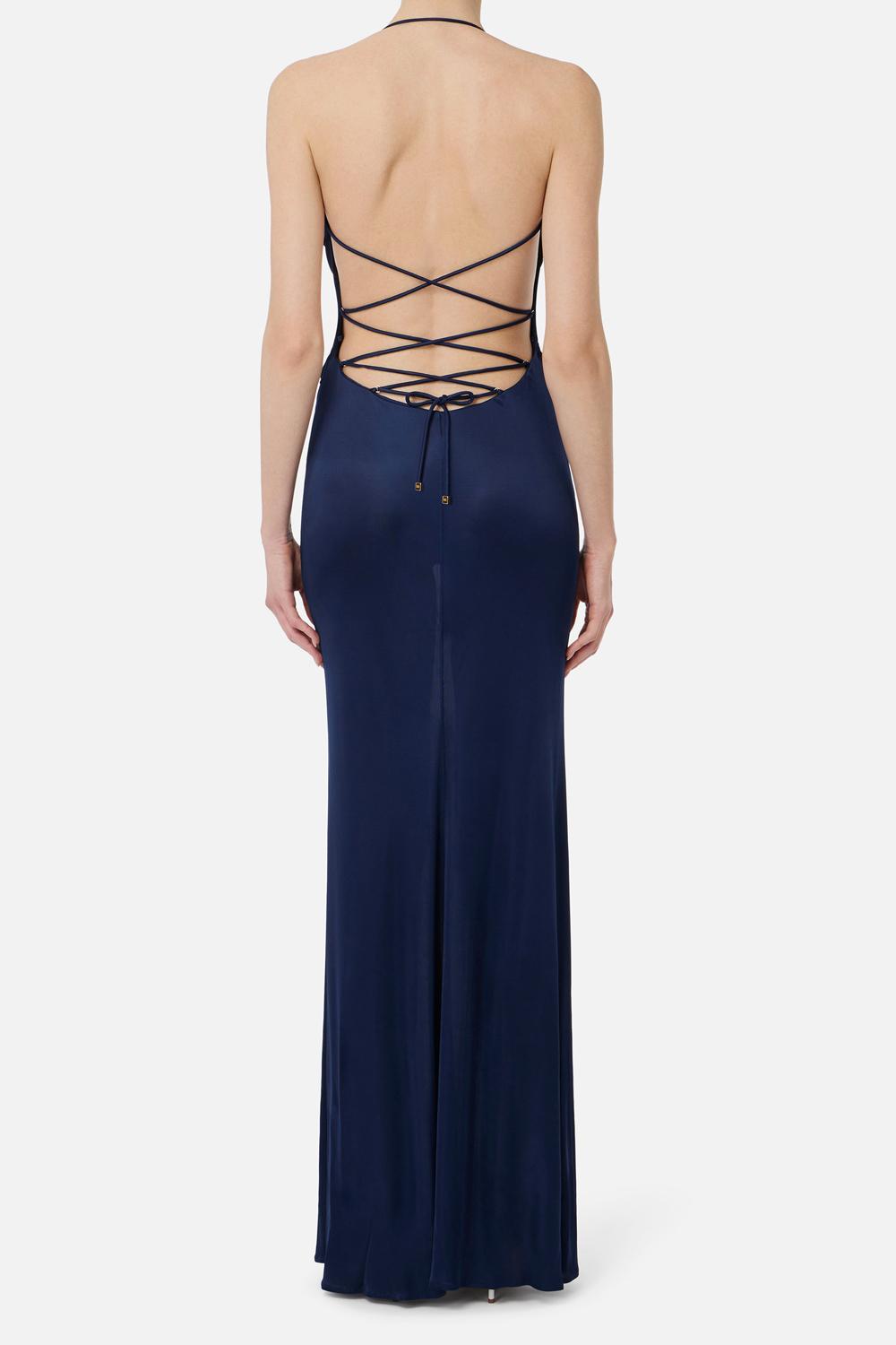 Abito Red Carpet in jersey con schiena nuda<BR/><BR/> ABR06 52E2DC8 Elisabetta Franchi 