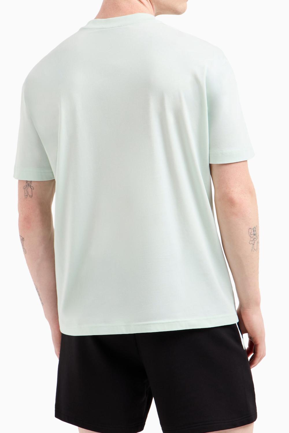 T-shirt girocollo 7 Lines in jersey di cotone EA7 Emporio Armani<BR/> 7M000266 AF10375U9060 EA7 Emporio Armani 
