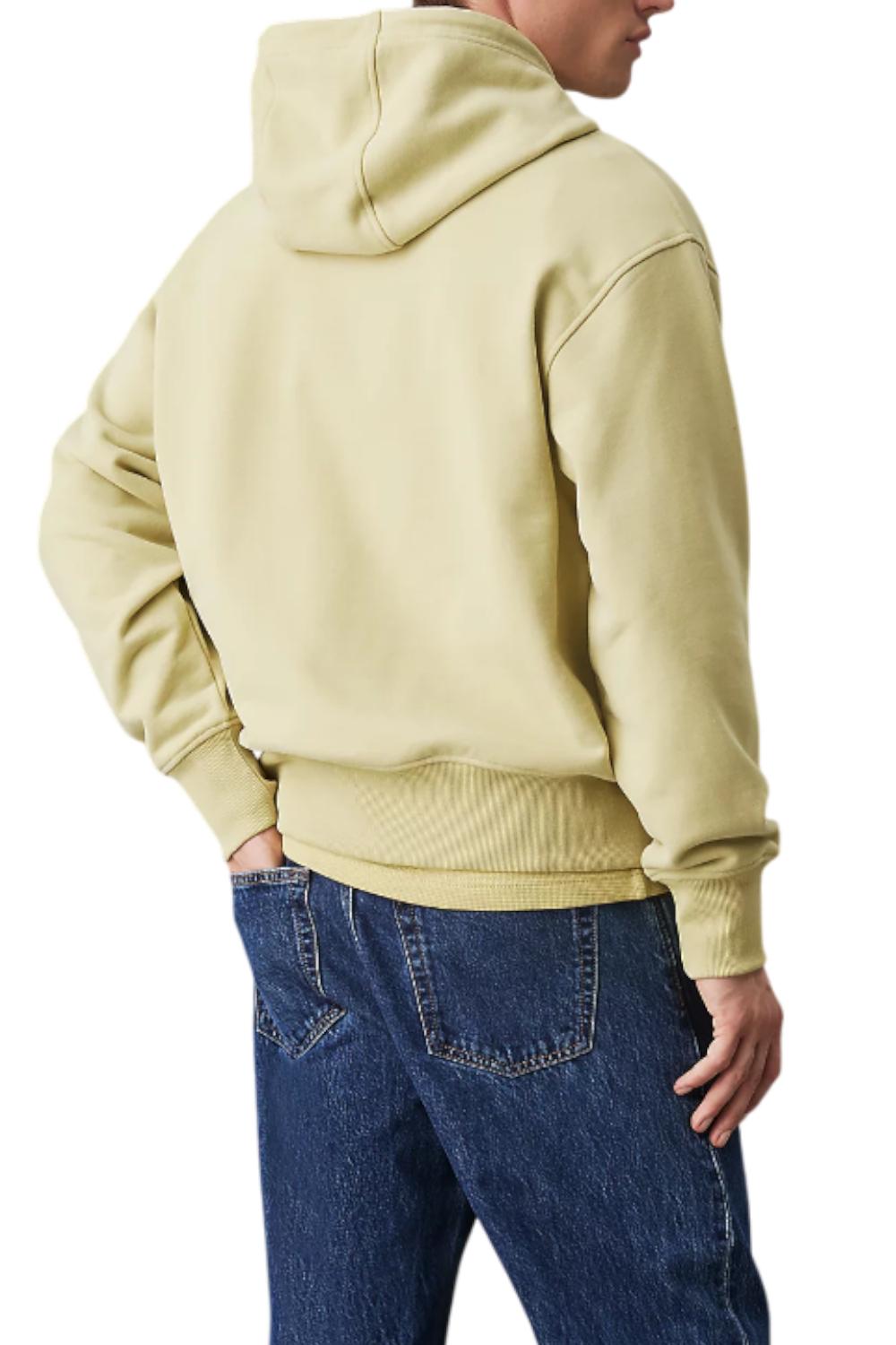 Felpa con cappuccio in spugna di cotone<BR/> J30J326748 LHE Calvin Klein 