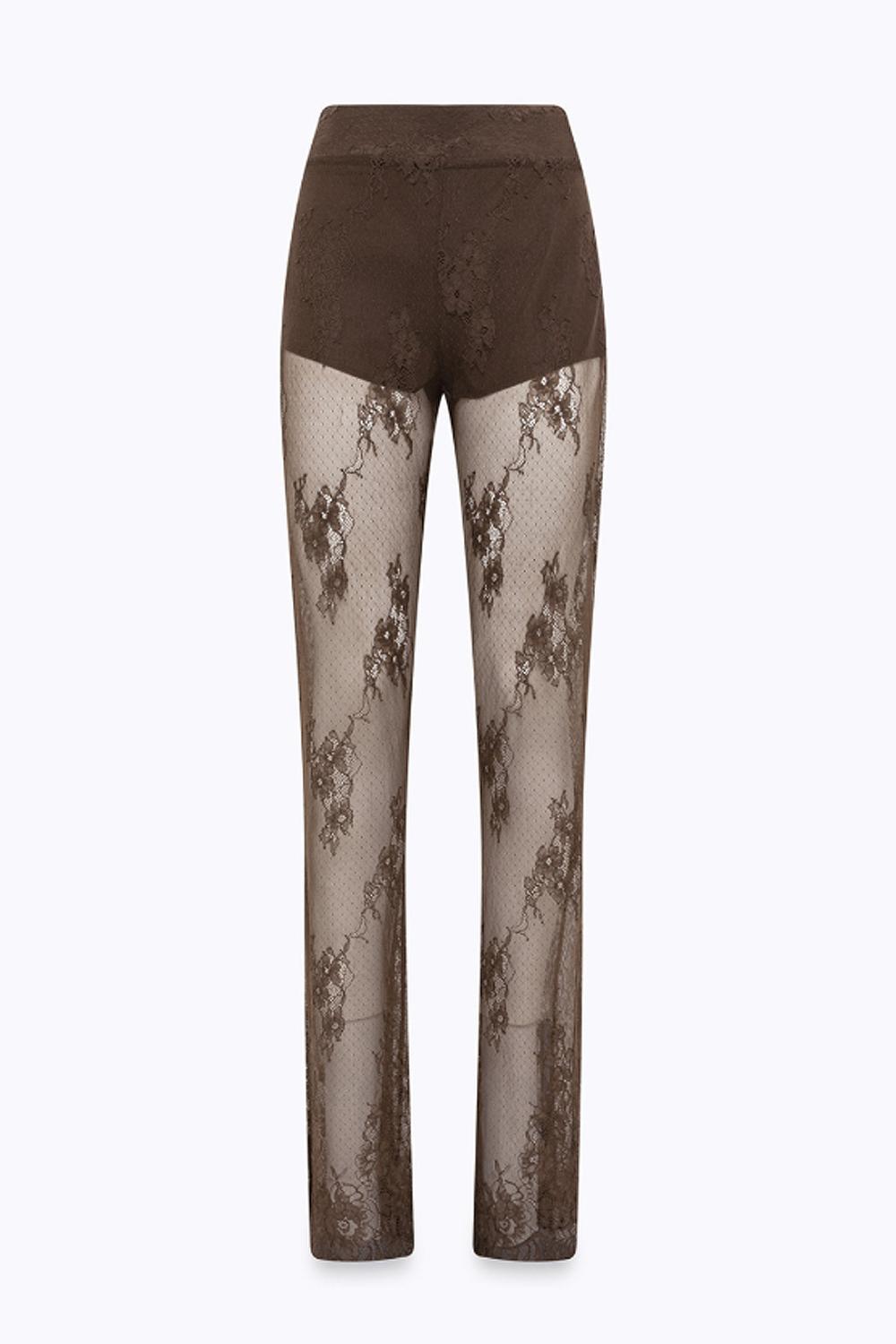 PANTALONI FLARE IN PIZZO RA6136 J390190913 Blugirl 