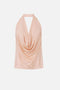Top Elisabetta Franchi in Jersey di Viscosa Lucida con Scollo a Gronda<BR/> CN008 61E2EA1 Elisabetta Franchi 