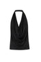 Top Elisabetta Franchi in Jersey di Viscosa Lucida con Scollo a Gronda<BR/> CN008 61E2110 Elisabetta Franchi 