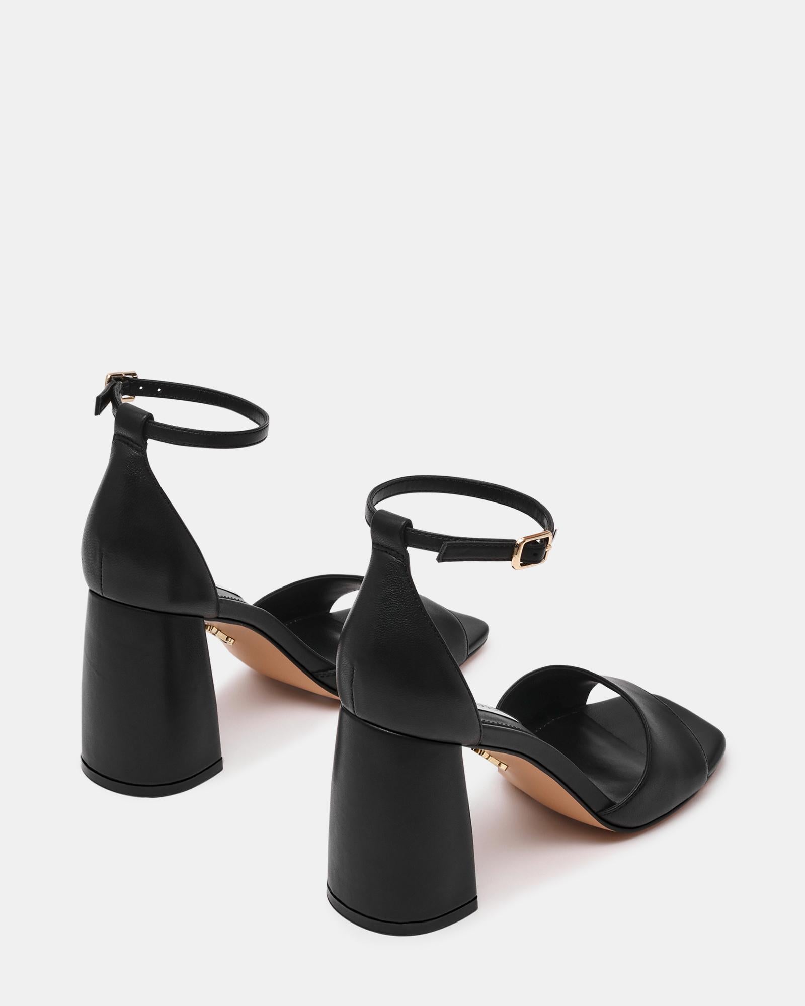 MISSTY - sandalo con tacco largo MISSTY BLACK LEATHER Steve Madden 