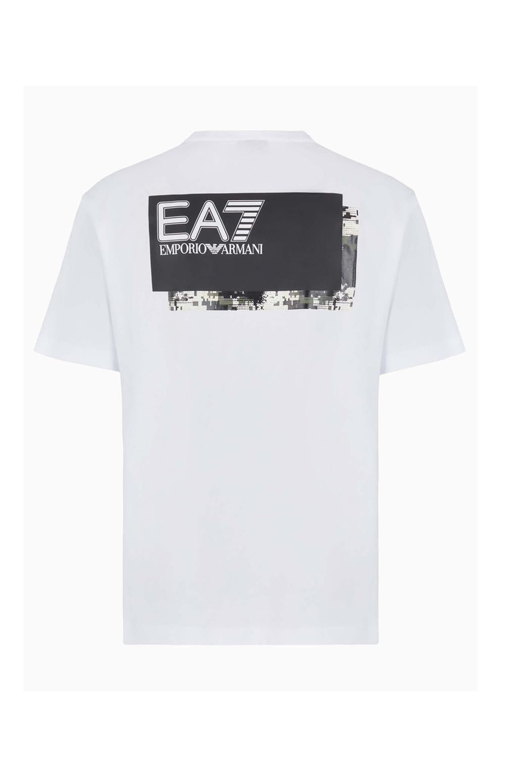 T-shirt girocollo Visibility EA7 in cotone<BR/> 6DPT02 PJVPZ1100 EA7 Emporio Armani 