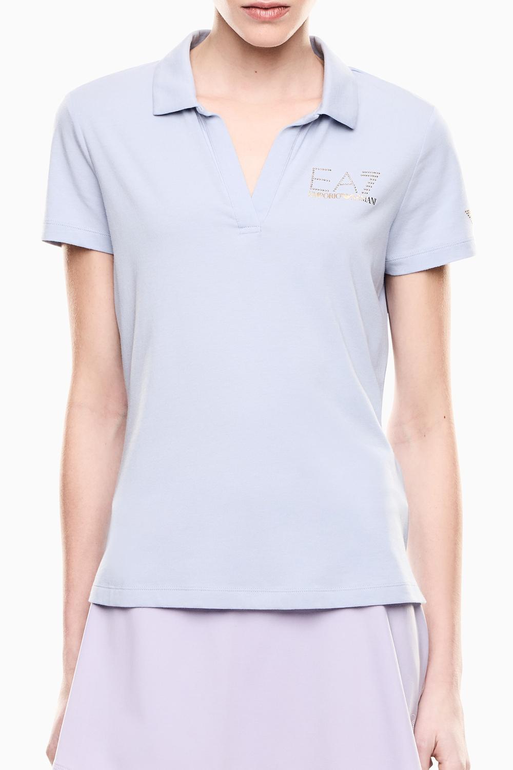 Polo a maniche corte Evolution in misto cotone e modal 7W000266 AF12500U9309 EA7 Emporio Armani 