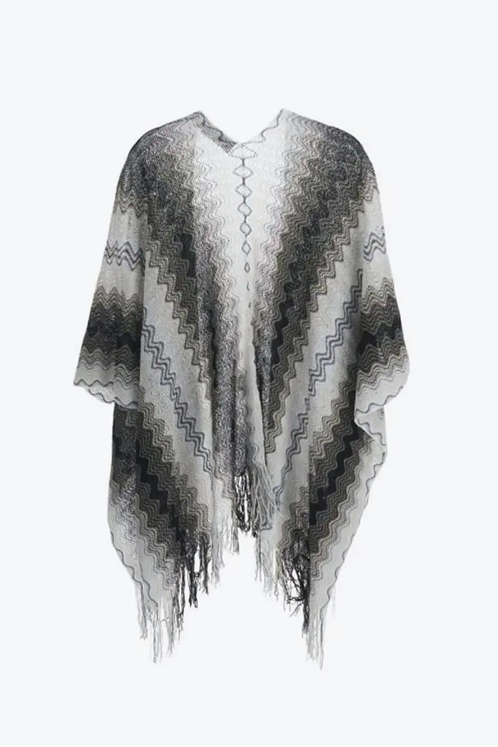 PONCHO CON FRANGE 5P2SCMDA500 0001 Missoni 