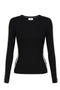 Maglia in viscosa con bande lucide<BR/> MK03S 56E2EF3 Elisabetta Franchi 