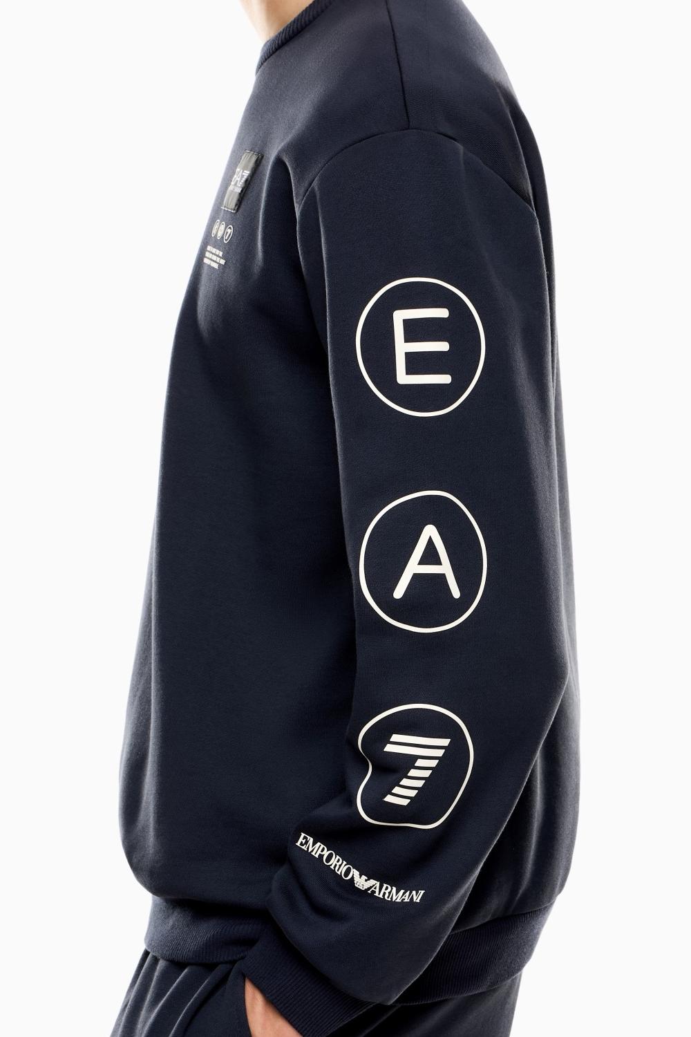 Felpa girocollo Logo Series in french terry di cotone 7M000977 AF17787UB102 EA7 Emporio Armani 