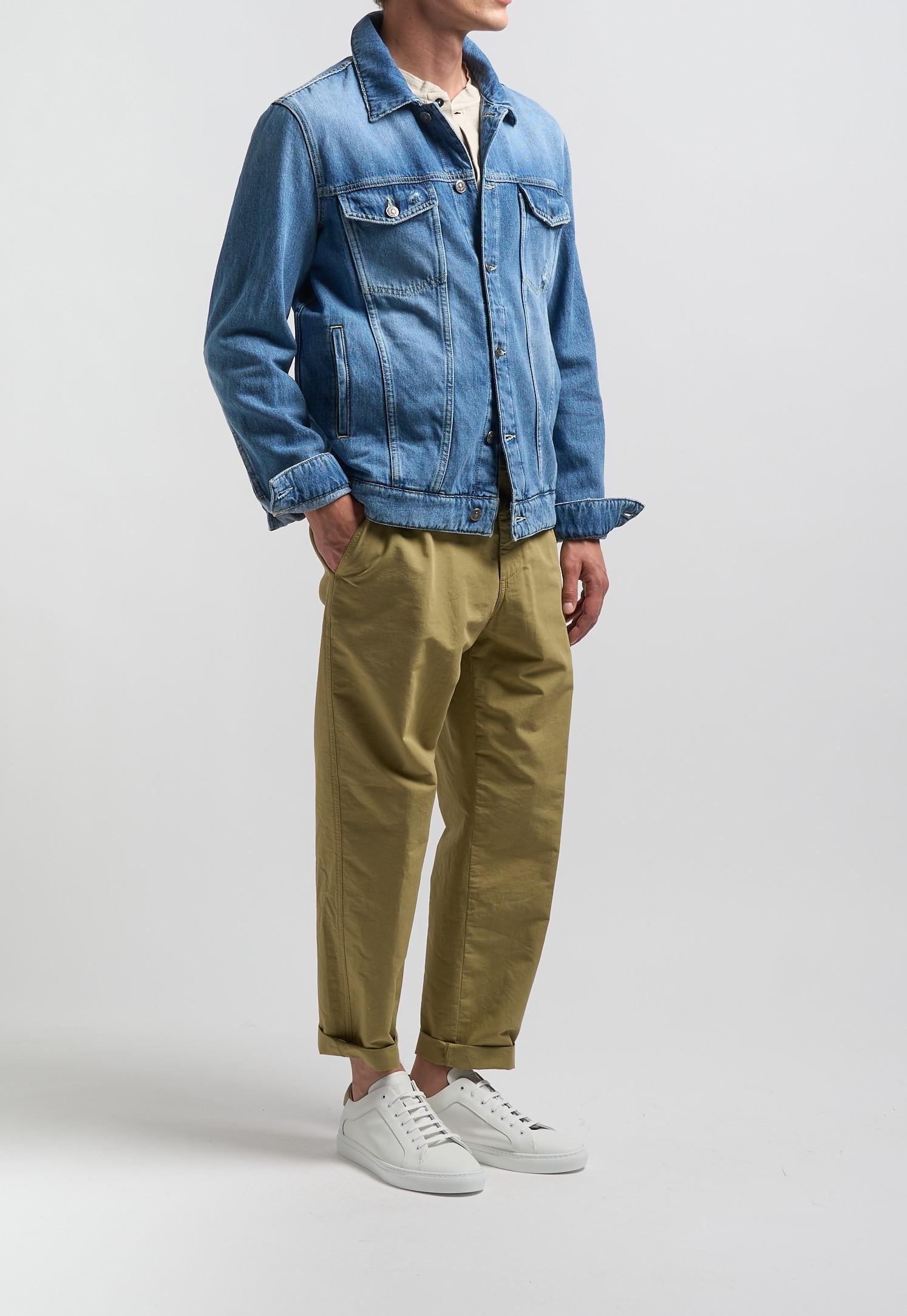 giubbotto di jeans in denim lavato convestibilità adulta morbida e lunga UJ812 DF0290U-IYT800 Dondup 