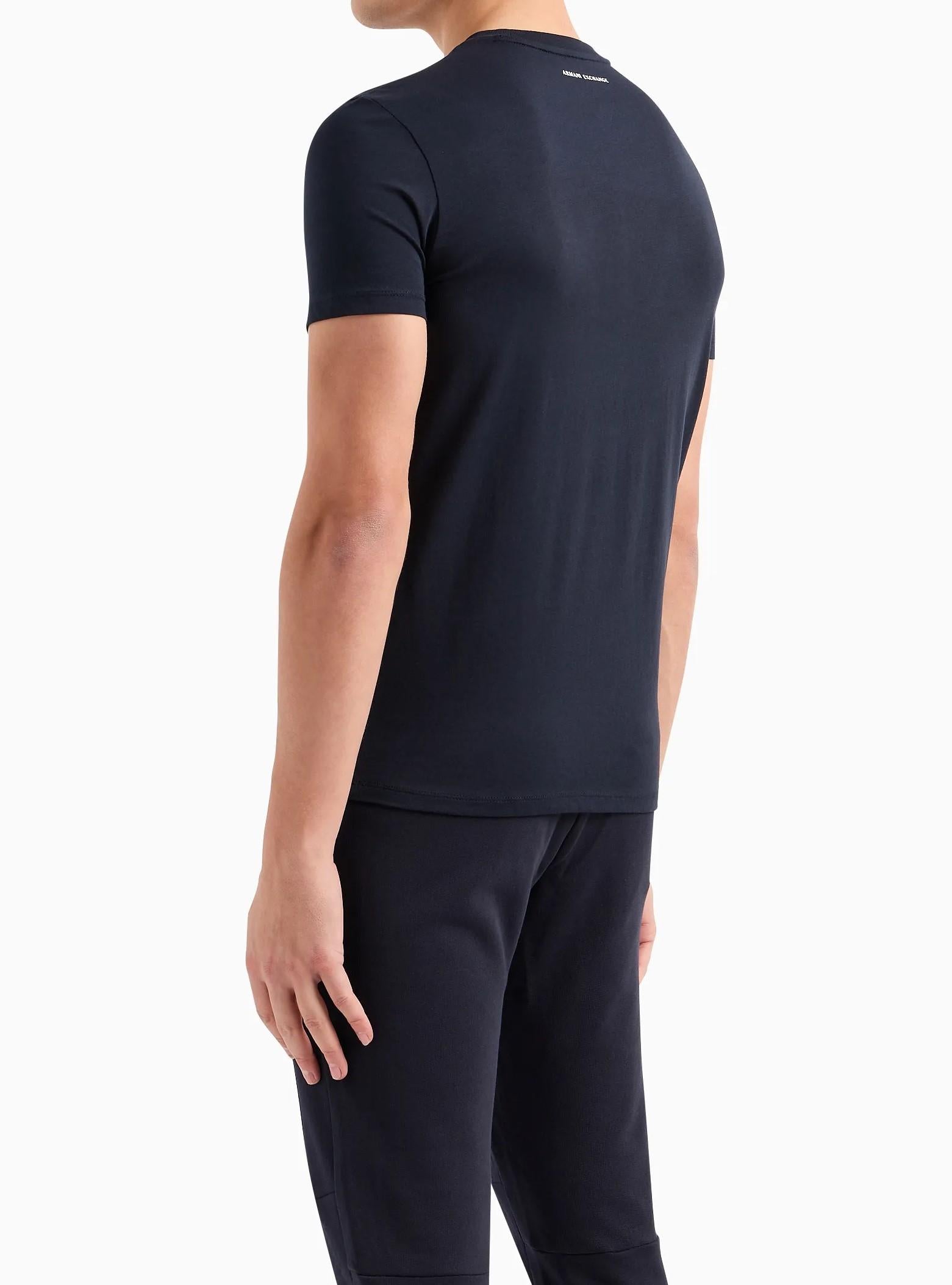 T-shirt con logo quadrato armani exchange<BR/> 8NZTCK Z8H4Z1510 Armani Exchange 