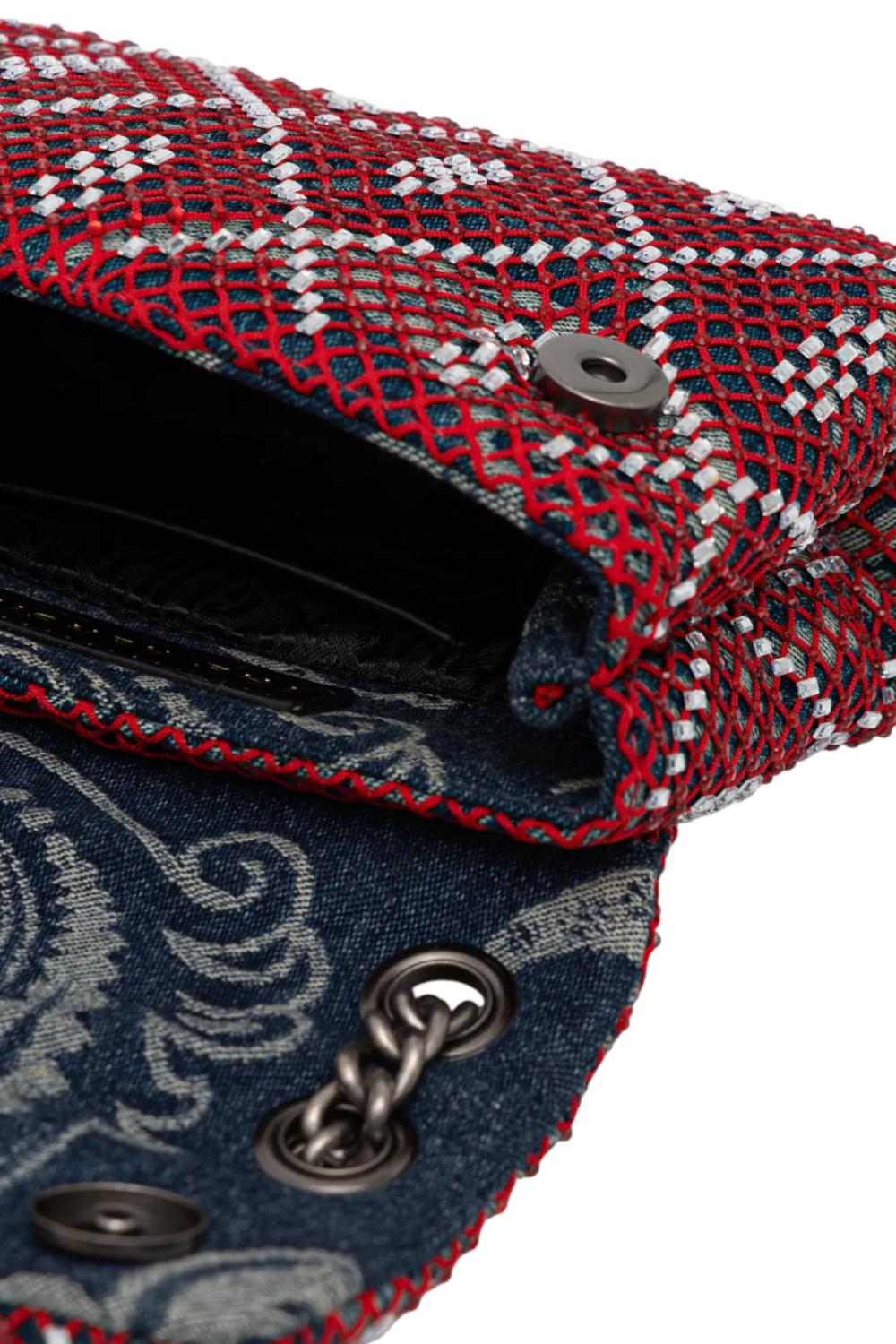 Borsa Mini Kensington<BR/> 2732589069 /BLUE/ROSSO Kurt Geiger London 