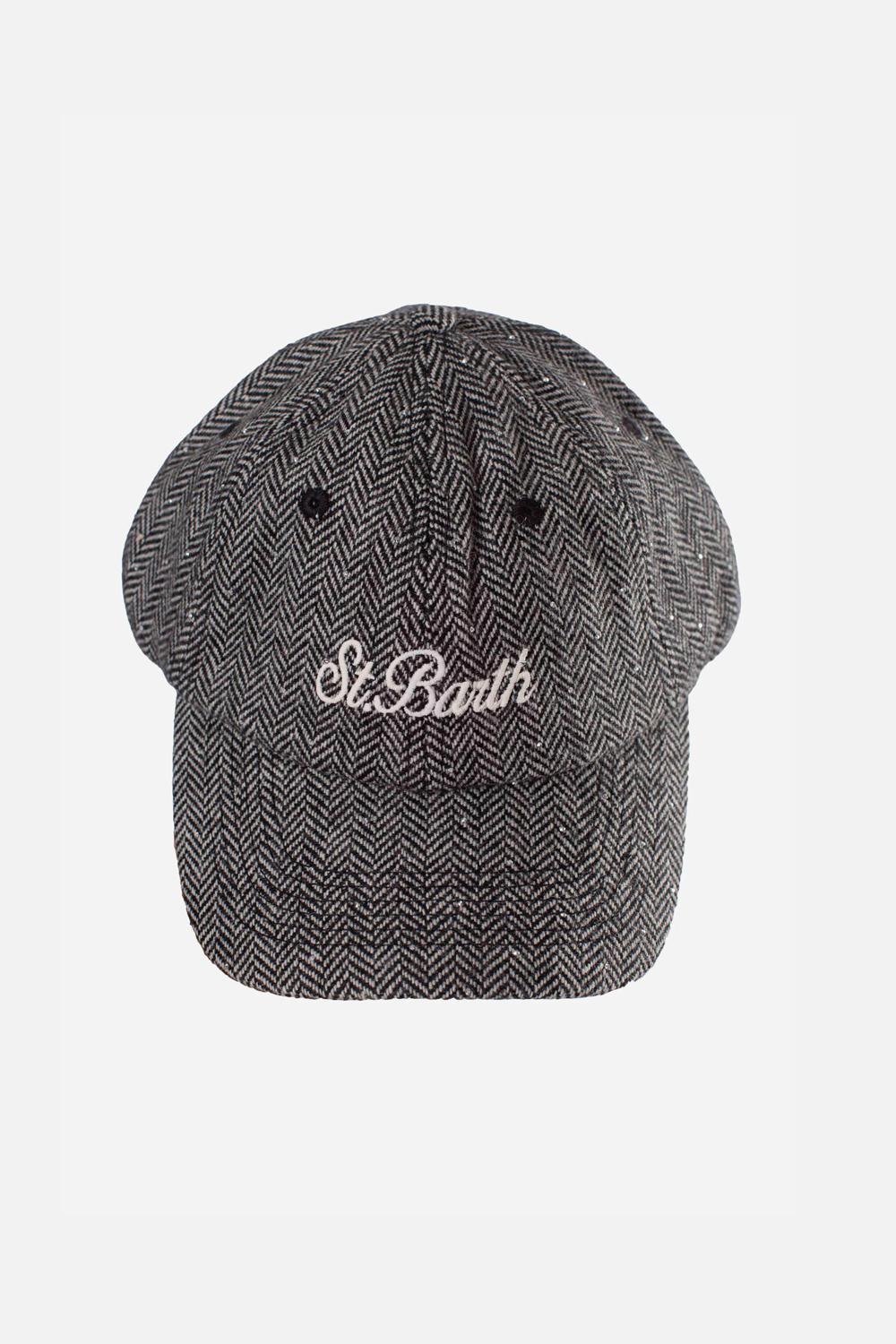 Cappello Baseball in Misto Lana con Ricamo BASB0011 /00264I Mc2 Saint Barth 