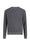 Relaxed crew neck cotton sweater<br>