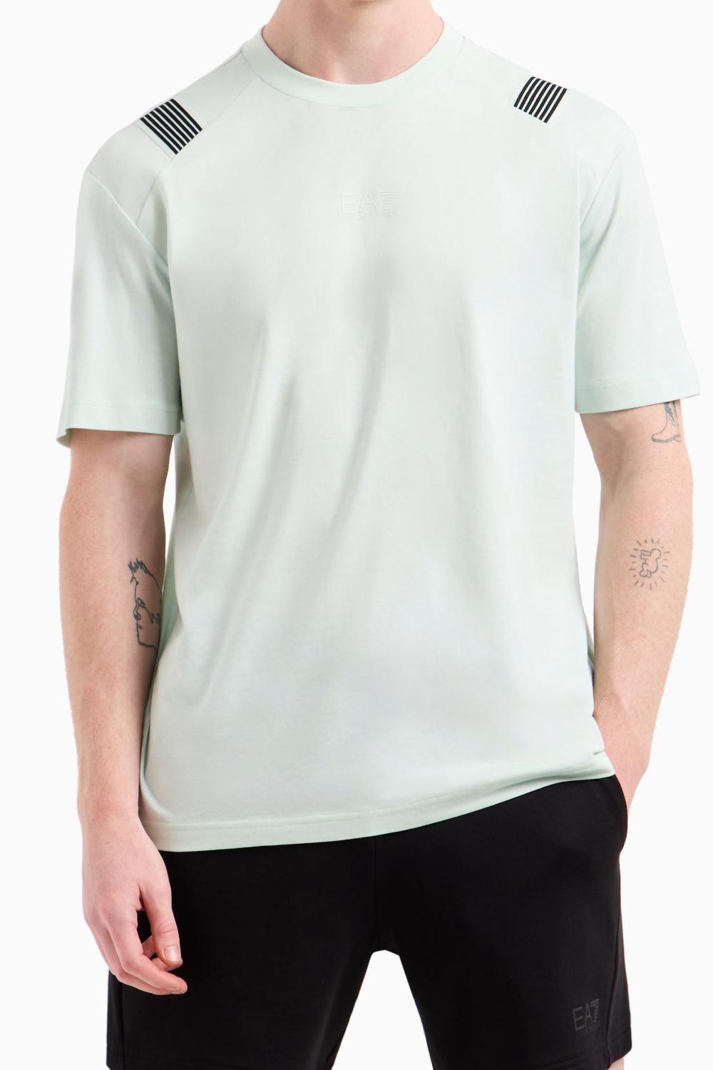 T-shirt girocollo 7 Lines in jersey di cotone EA7 Emporio Armani<BR/> 7M000266 AF10375U9060 EA7 Emporio Armani 