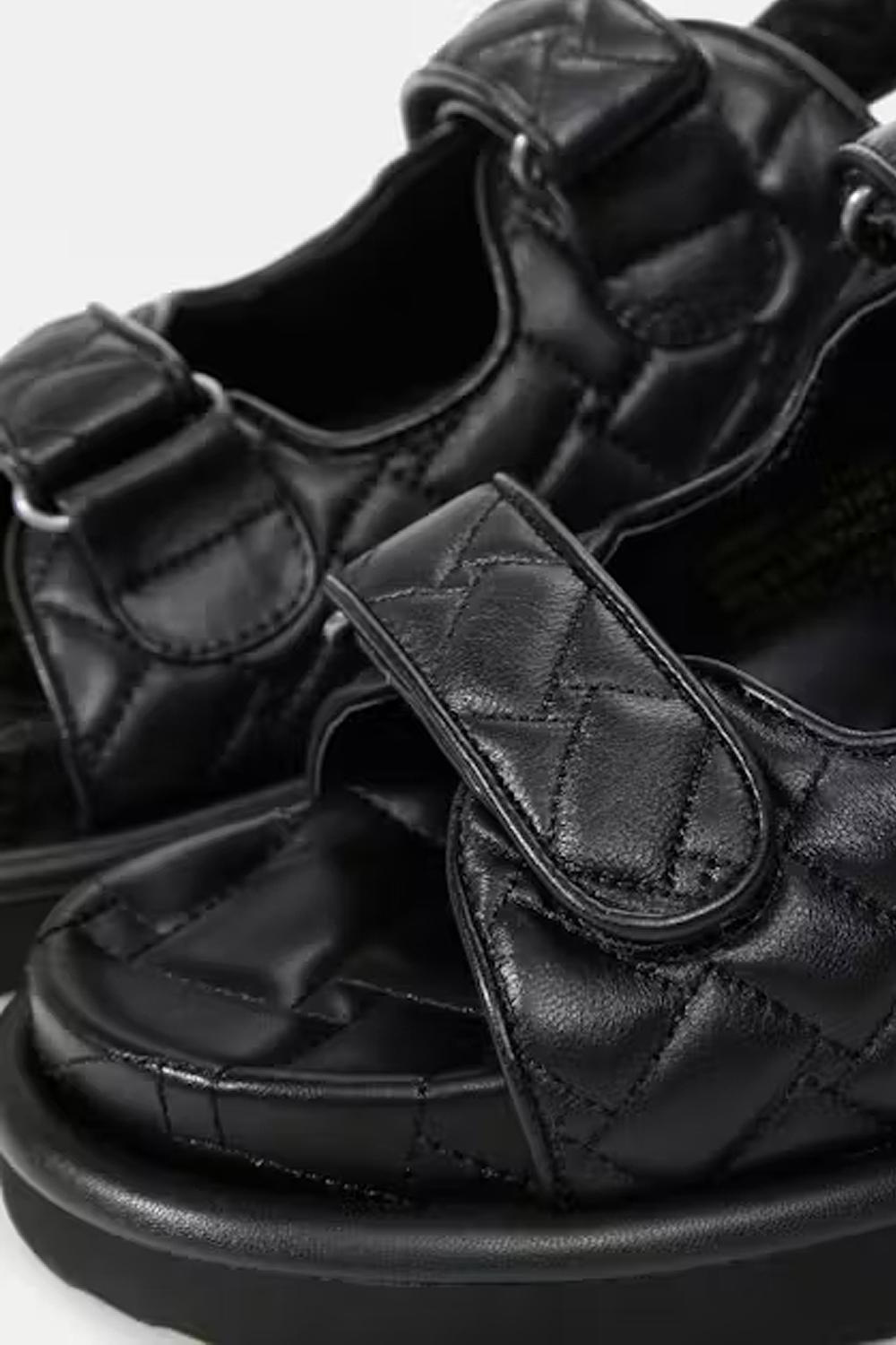 Sandali di pelle ORSON 3469600109 /BLACK Kurt Geiger London 