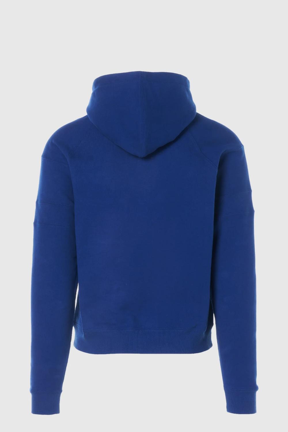 Felpa Uomo Saint Laurent Logo-Embroidered in Cotone  Blu 732313 Y37CG4000 Saint Laurent 