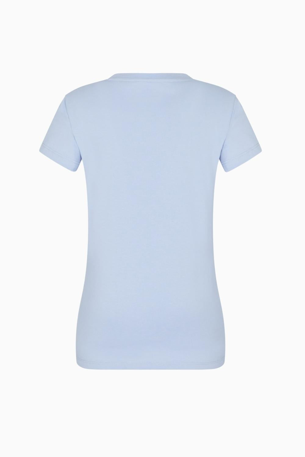 T-shirt Girocollo con Logo in Strass XW001349 AF17173U9334 Armani Exchange 