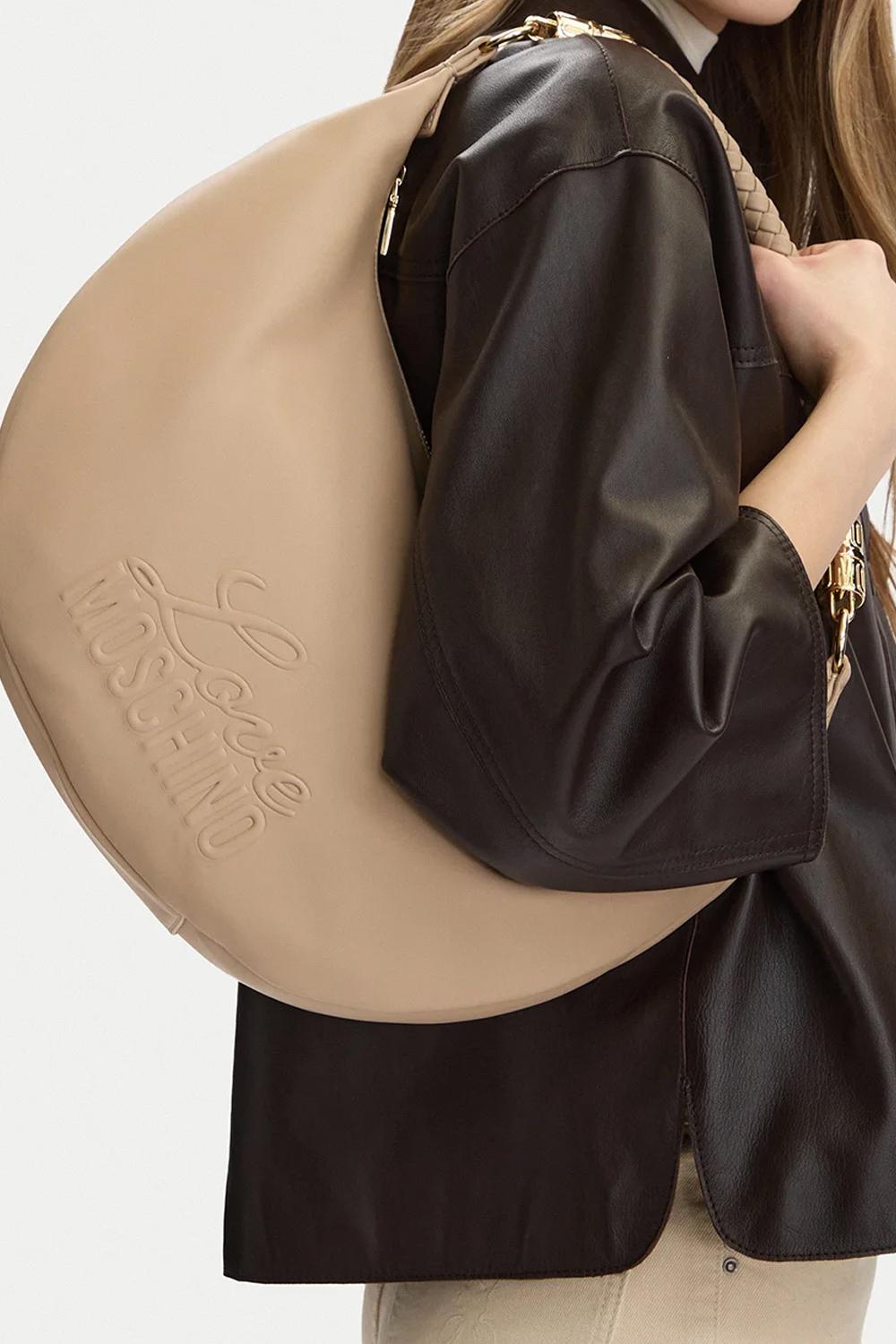 Borsa a Spalla Love Moschino in Eco-Pelle con Chiusura Zip JC4222PP0O KA0209 Love Moschino 