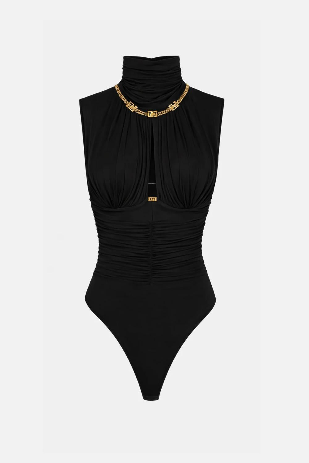 body smanicato a collo alto BO016 61E3110 Elisabetta Franchi 
