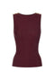 Canotta in cupro con bottoni<BR/> CN001 56E2EA3 Elisabetta Franchi 