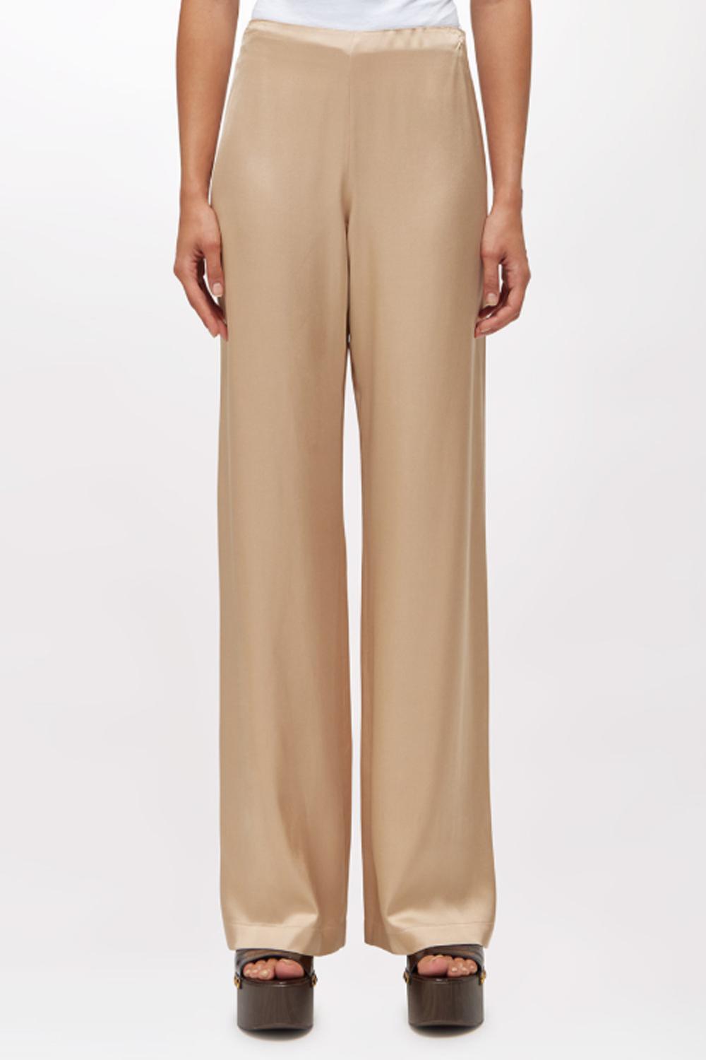 PANTALONI DRITTI IN RASO RA6002 T448A61212 Blugirl 