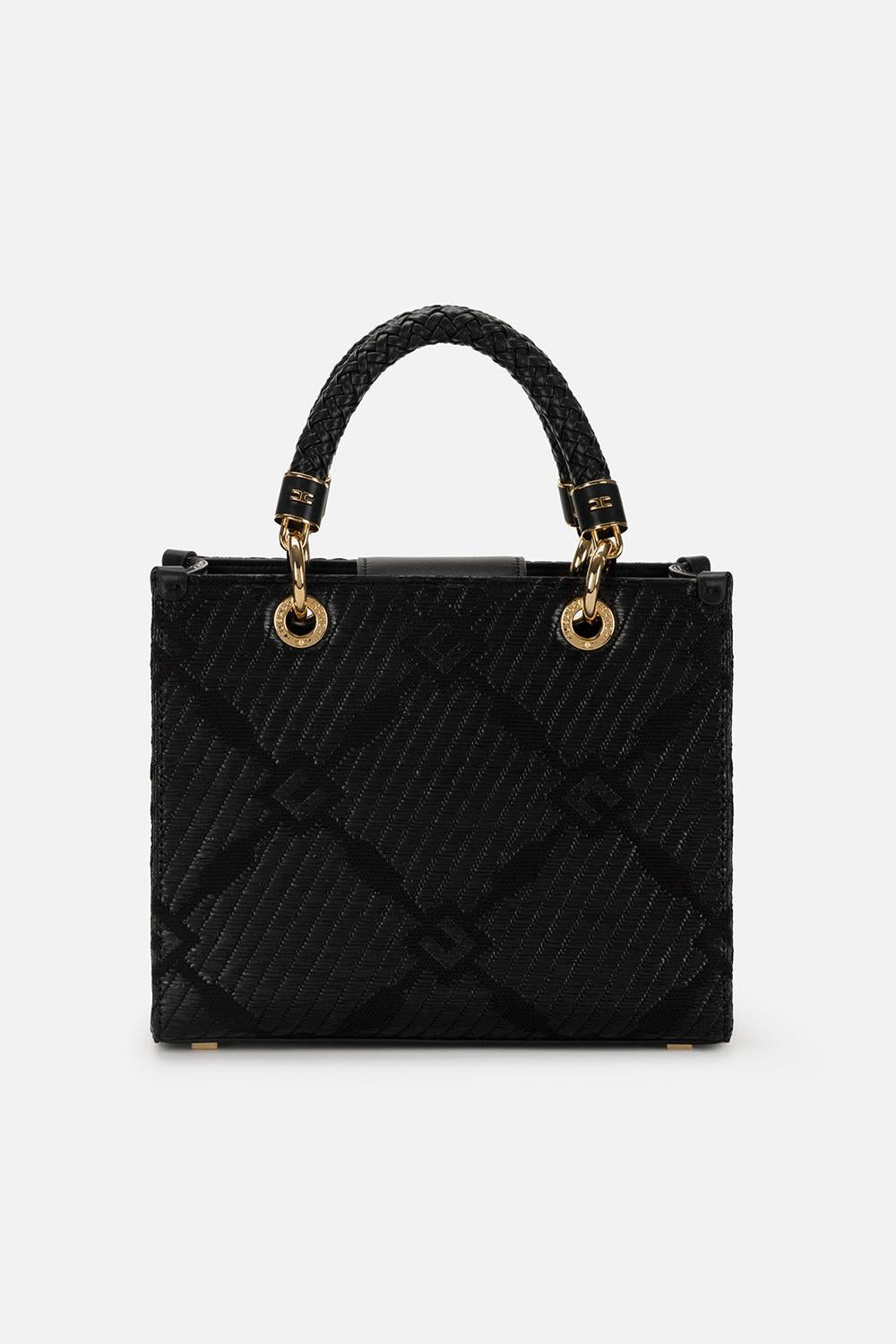 Borsa a mano piccola in tessuto con charms BS13A 51E2110 Elisabetta Franchi 
