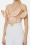 Top Bandeau in Satin con Maxi Ruffle TO039 62E2EA1 Elisabetta Franchi 