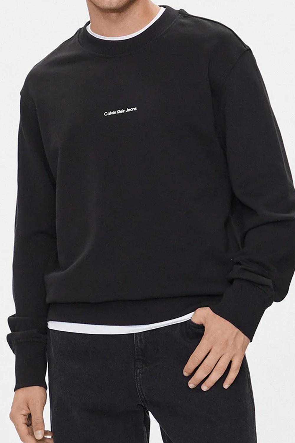Felpa girocollo con City Grid Map<BR/> J30J326790 BEH Calvin Klein 