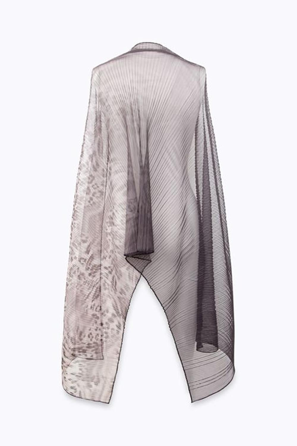 Stola in tulle plissé animalier NA6012 J3895P9401 Blugirl 