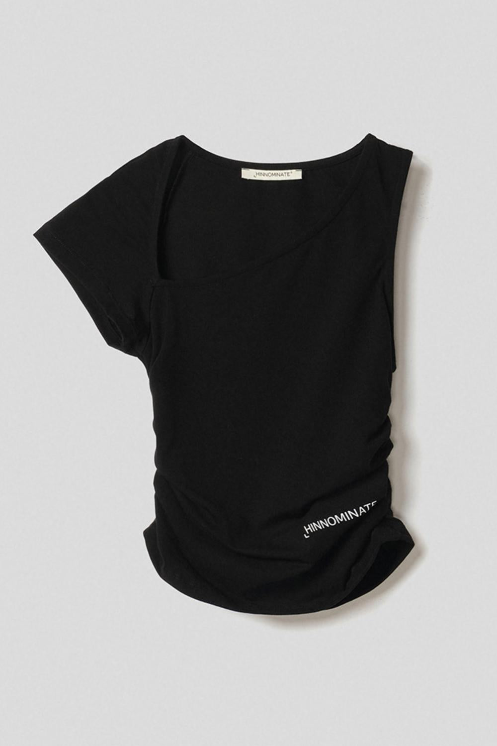 T-Shirt Asimmetrica<BR/> HMABW01507 PTTS0059NE01 Hinnominate 