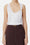 Shiny jersey tank top with jewel logo<br>