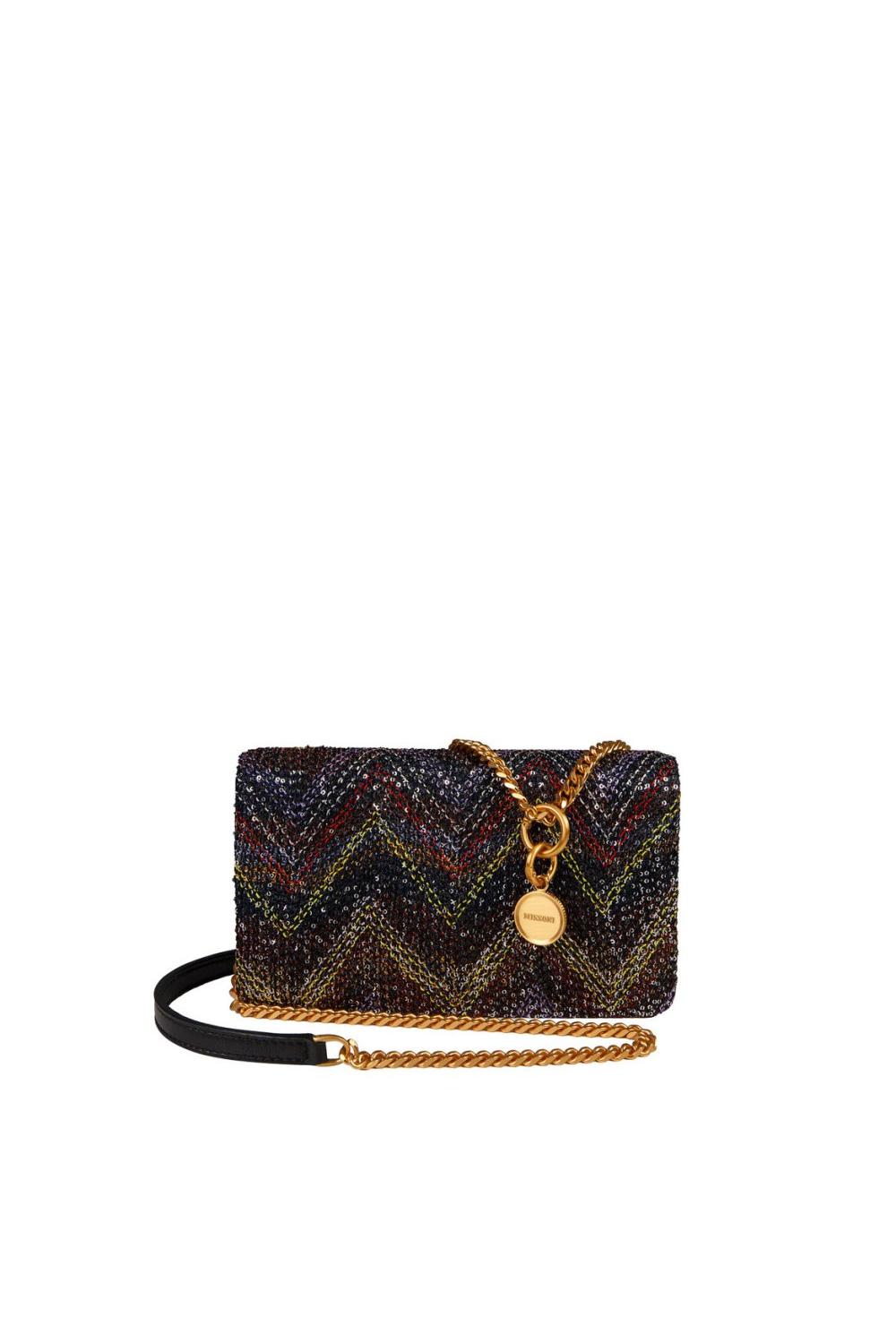 Portafoglio con tracolla MI10046F 026YELLOW/BROWN Missoni 