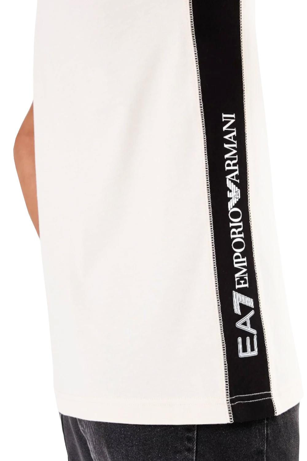 T-shirt girocollo Logo Series EA7 in cotone<BR/> 6DPT04 PJVPZ1100 EA7 Emporio Armani 