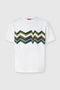T-shirt girocollo in cotone con stampa zig zag irregolare BS26SL00 BJ00QPS01KS Missoni 
