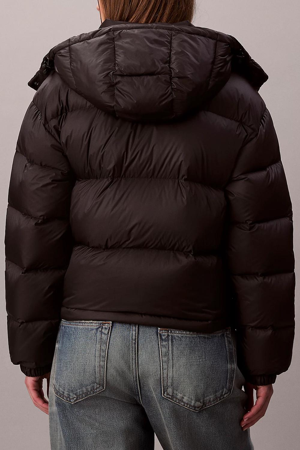 Piumino Corto Impermeabile con Cappuccio Staccabile LV047D501G UB1 Calvin Klein 