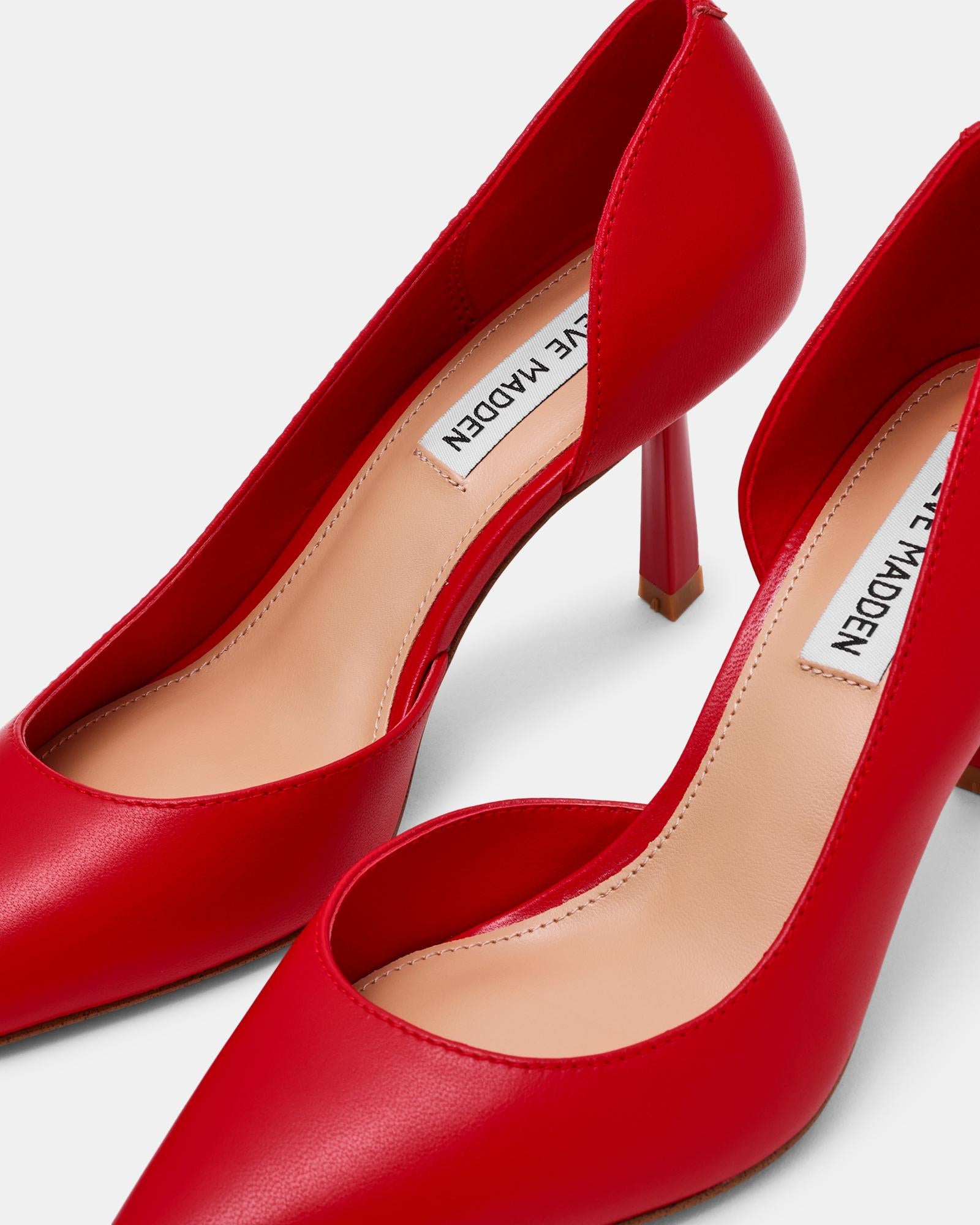 VENA - decollete in ecopelle VENA RED LEATHER Steve Madden 