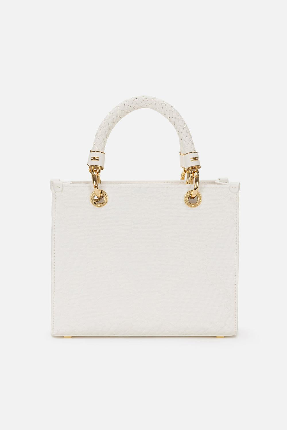 Borsa a mano piccola in tessuto con charms BS13A 51E2360 Elisabetta Franchi 