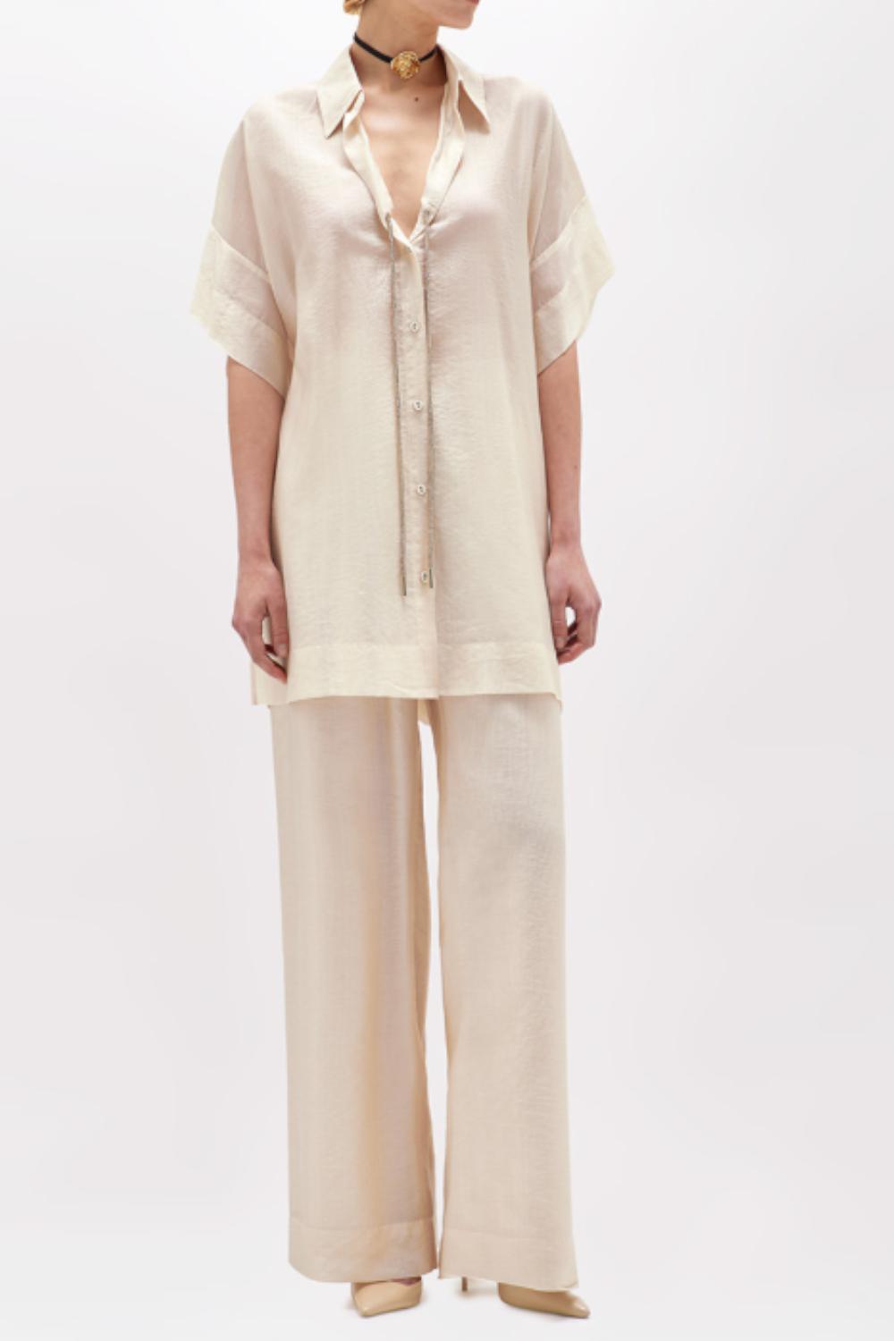 CAMICIA OVER IN TENCEL<BR/> RA5124 T294830907 Blugirl 