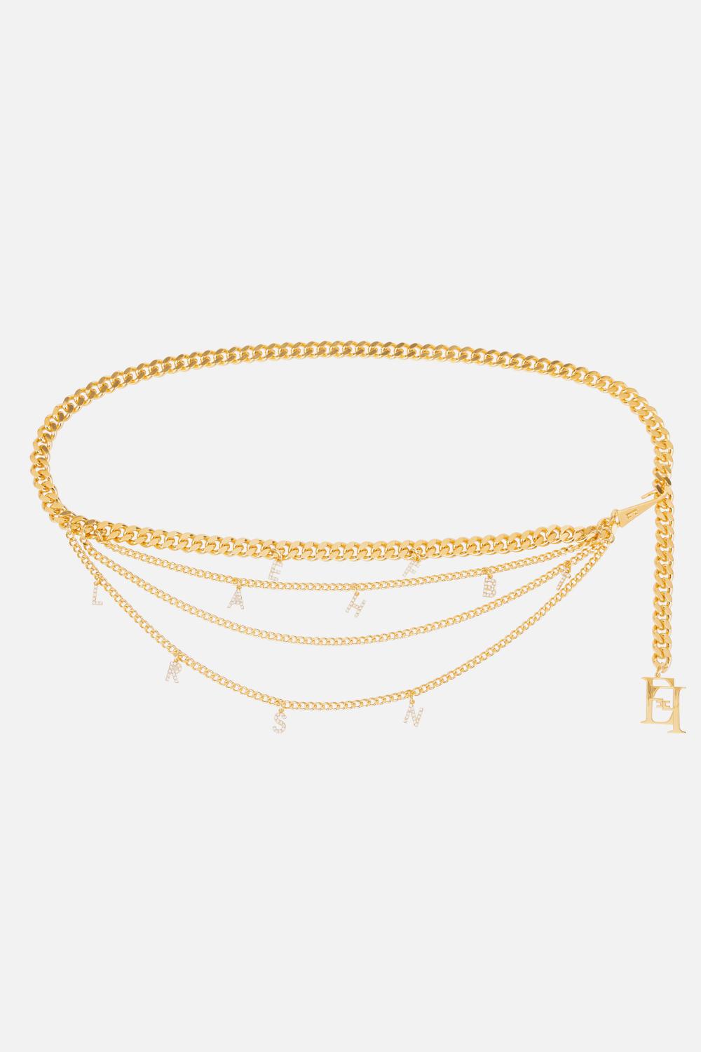 Cintura con charms e logo pendenti<BR/> CT16A 52E2611 Elisabetta Franchi 