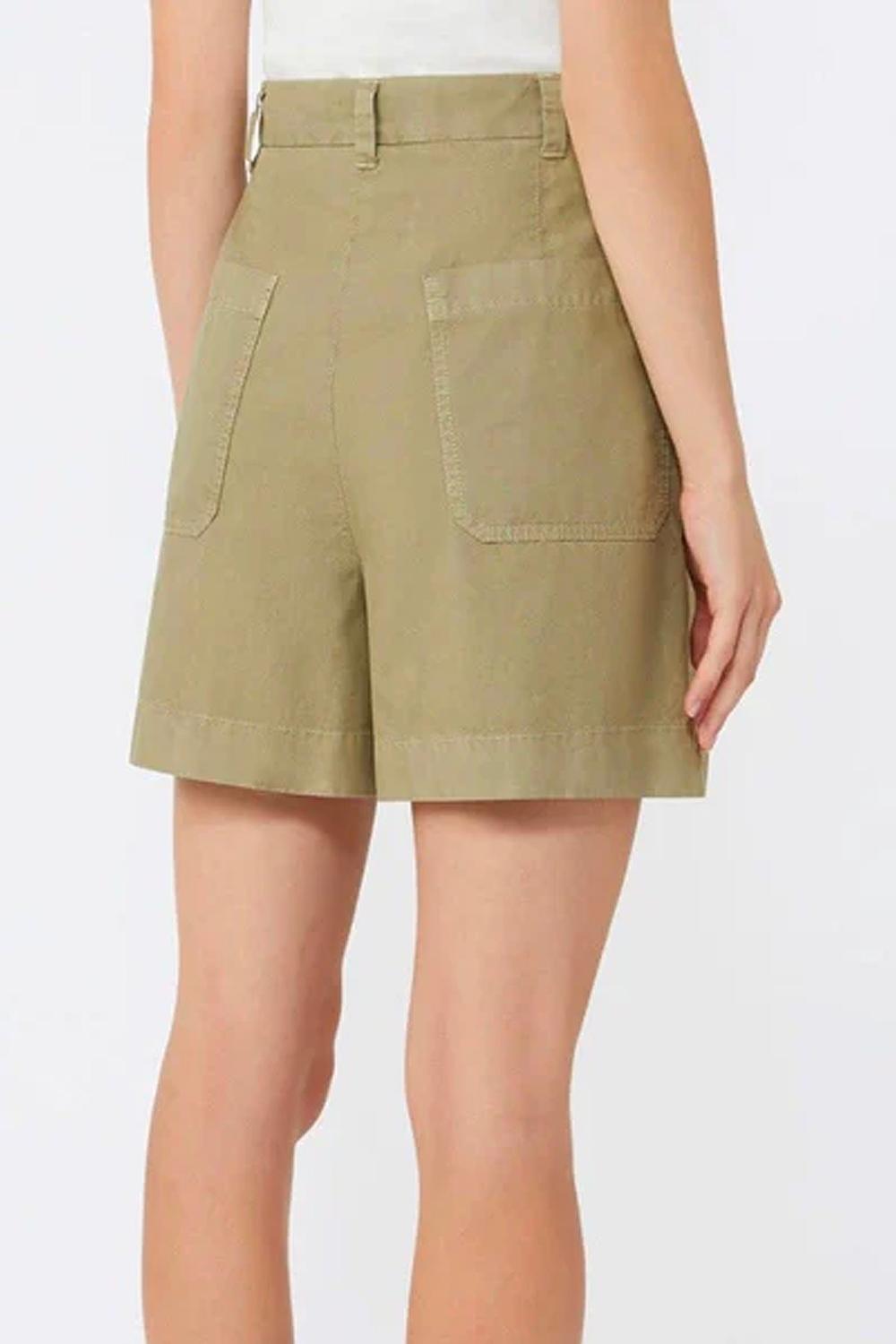 Bermuda donna in cotone WKDARMONIA 003VERDE OLIVA Max Mara Weekend 