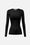 Maglia in cotone con trasparenze e bottoni dorati
