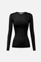 Maglia in cotone con trasparenze e bottoni dorati<BR/> MK42S 51E2110 Elisabetta Franchi 