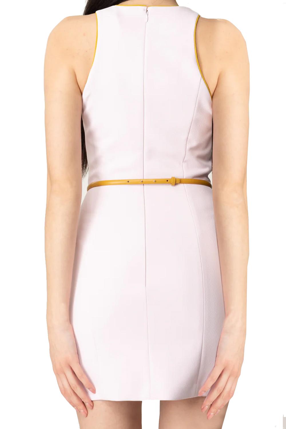 Abito in crêpe con cintura a contrasto<BR/> ABT55 51E2DK3 Elisabetta Franchi 