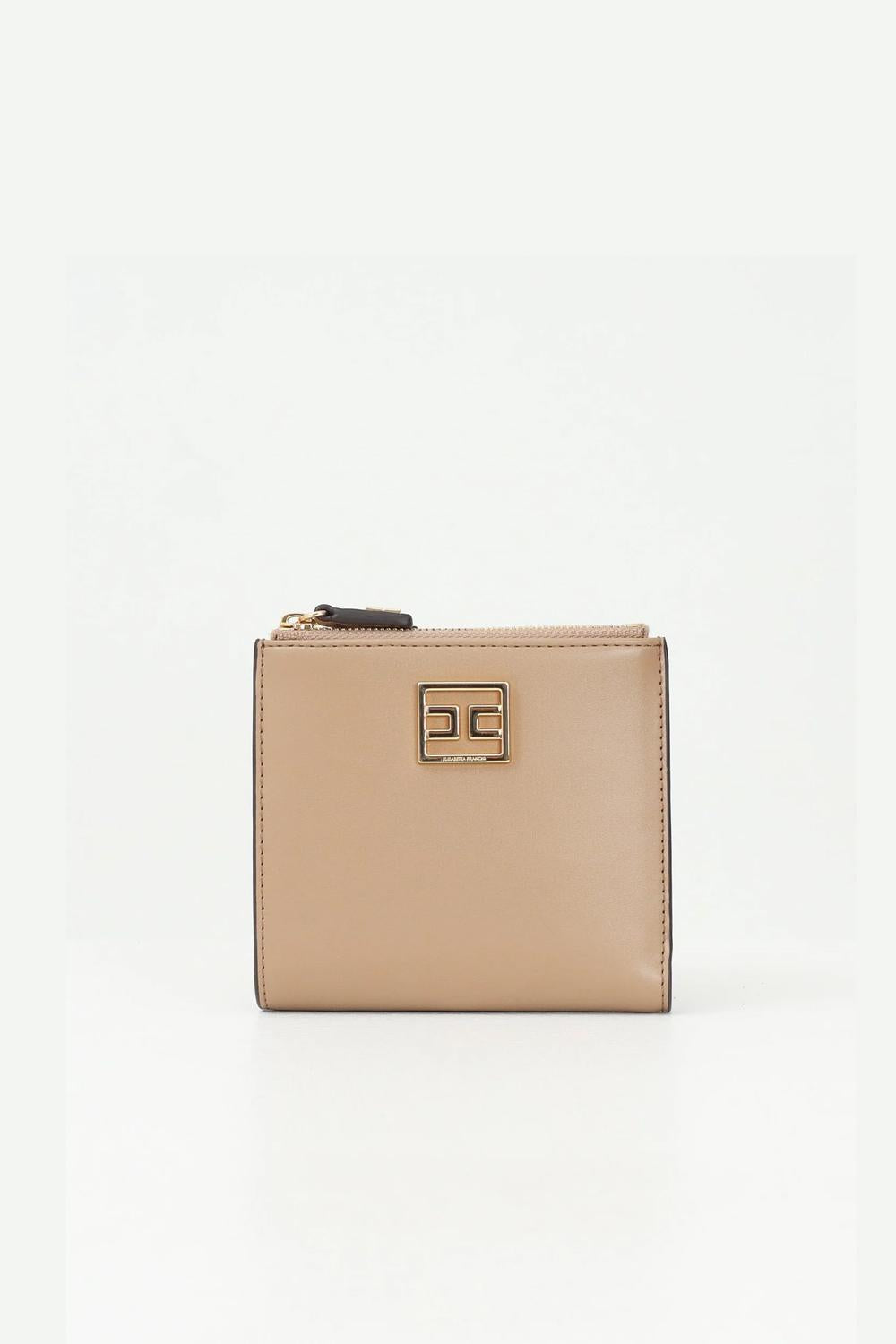 Portafoglio piccolo con zip e placca logo<BR/> PF01A 51E2032 Elisabetta Franchi 