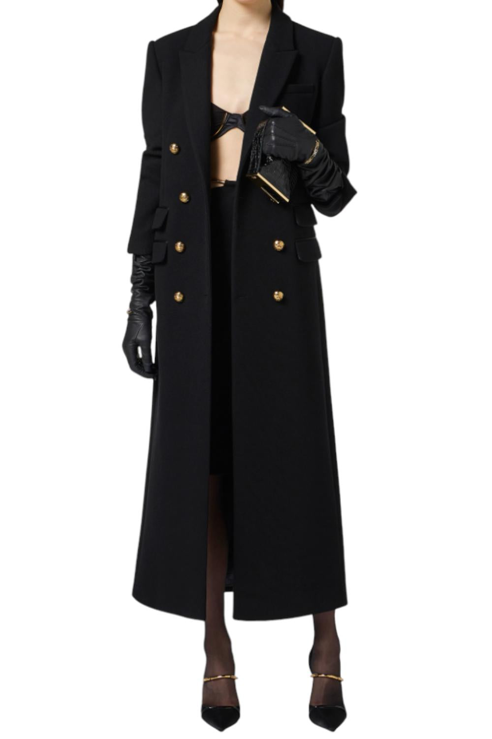 Cappotto in panno di lana<BR/> CP002 56E2110 Elisabetta Franchi 