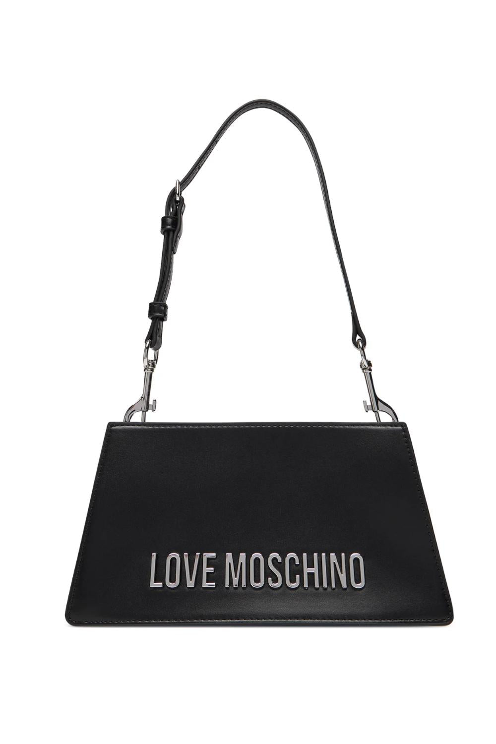 Borsa a spalla con logo Lettering<BR/> JC4095PP1N LL000B Love Moschino 