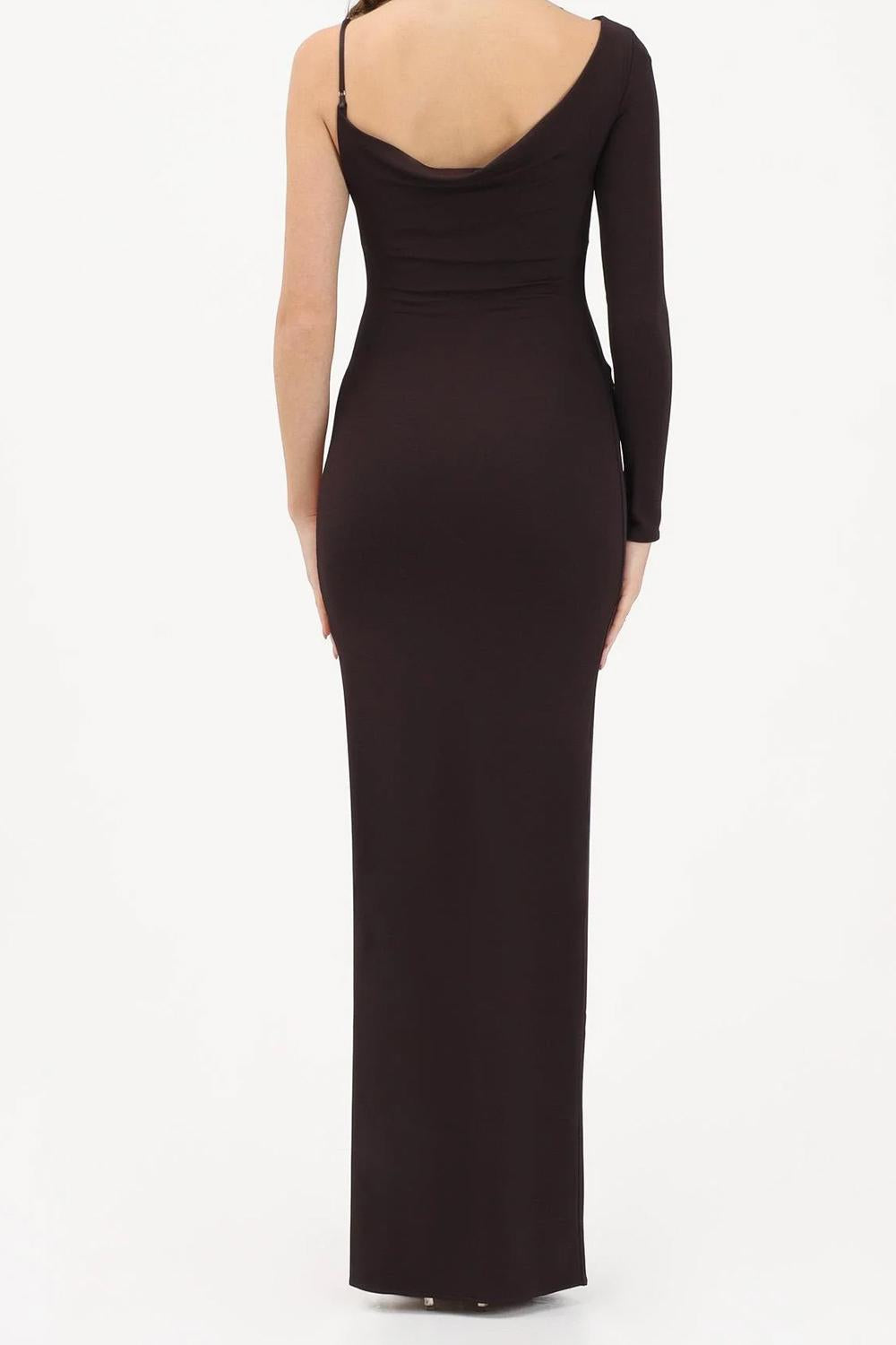 abito lungo monospalla ABR47 62E2EV9 Elisabetta Franchi 
