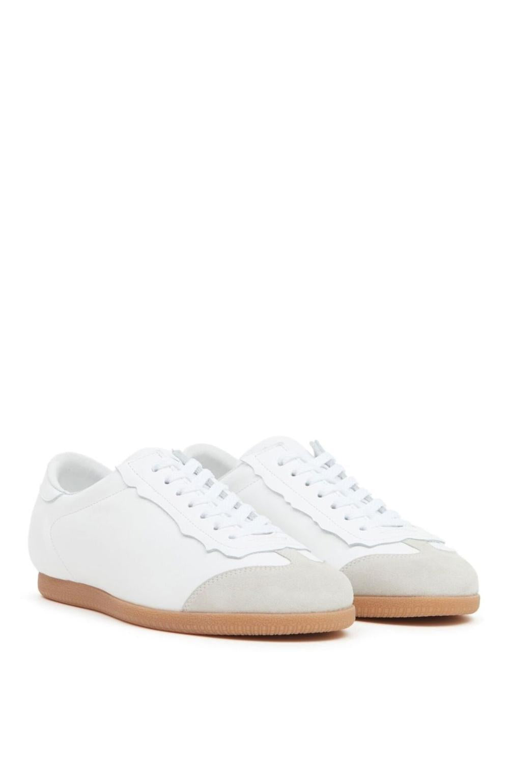 Sneakers Basse Maison Margiela in Pelle di Vitello Bianca S57WS0465/ P4308T1003 Maison Margiela 
