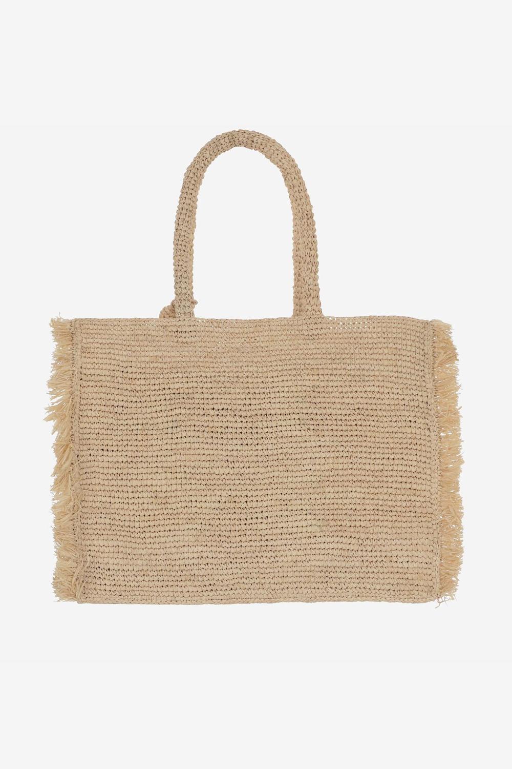 BORSA VANITY IN RAFIA CON LOGO VANI044 -00261L Mc2 Saint Barth 